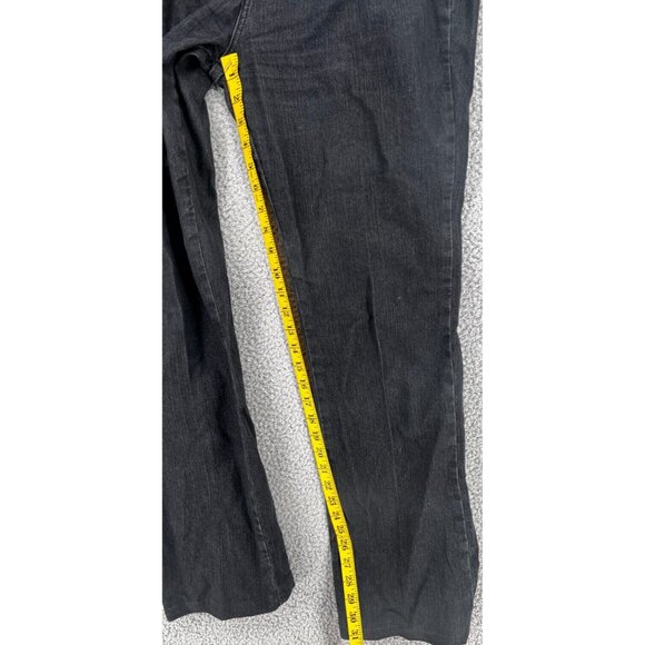 St Johns Bay Mid Rise Black Jeans Stretch Boot Cut Women's Size 12 - Picture 7 of 11